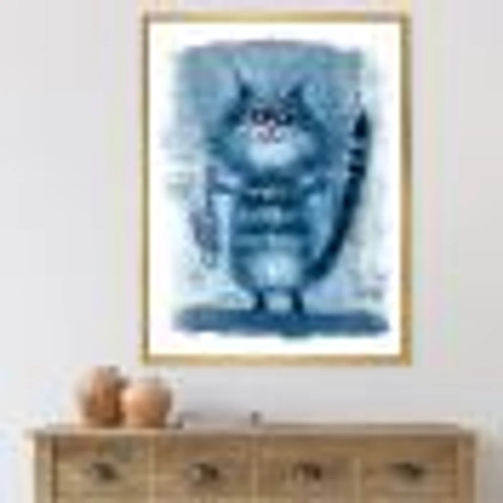 Cat Holding A Fish Its Claws  Wall Art