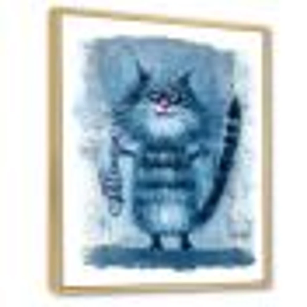 Cat Holding A Fish Its Claws  Wall Art