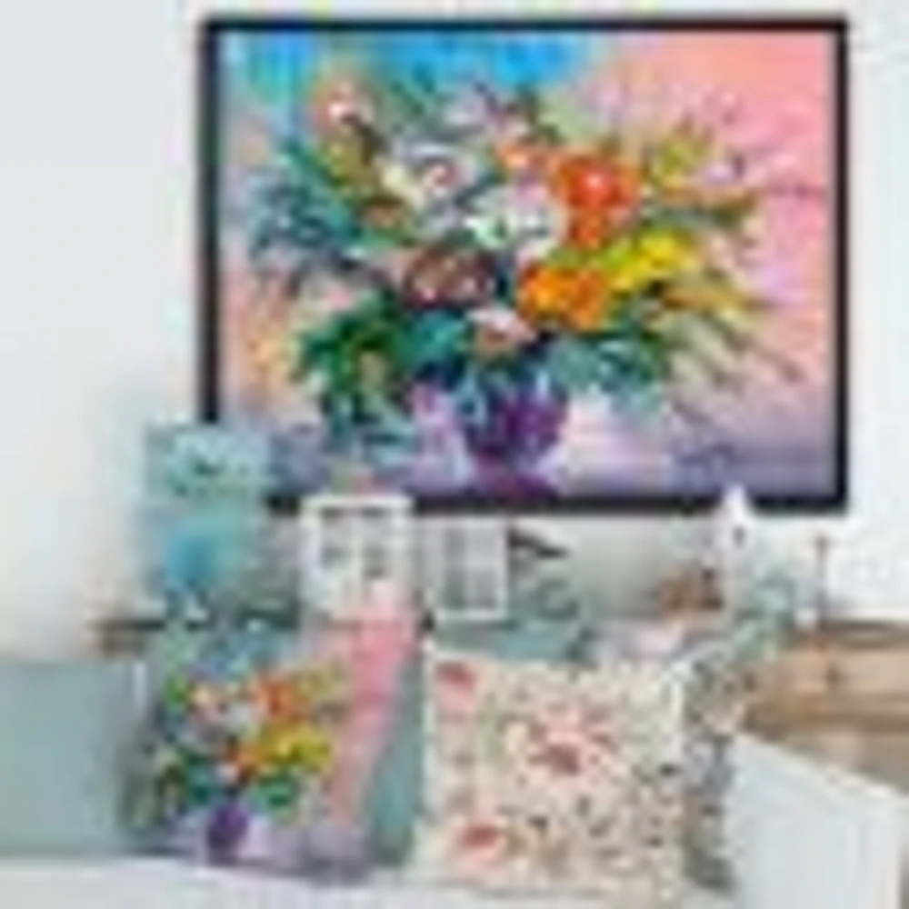 Bouquet of VIbrant Flowers  Wall Art