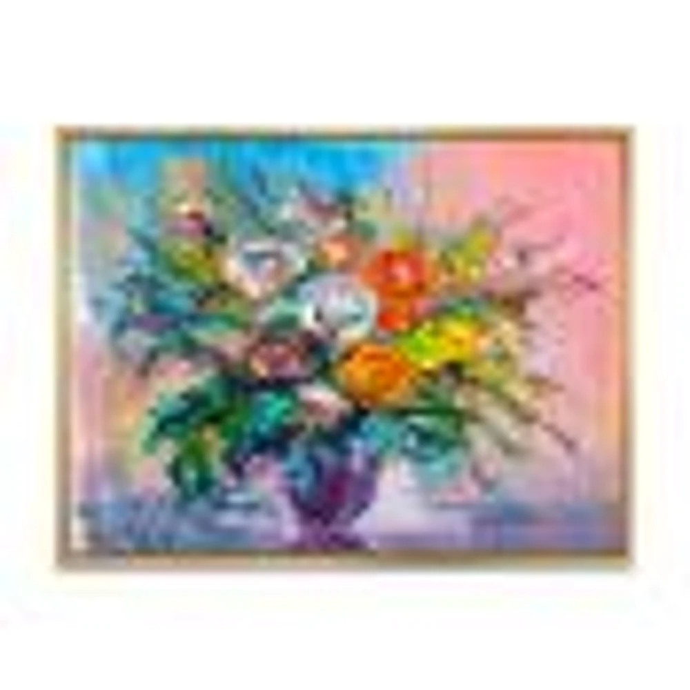 Bouquet of VIbrant Flowers  Wall Art