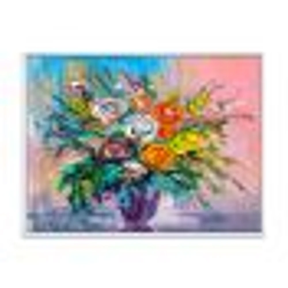 Bouquet of VIbrant Flowers  Wall Art