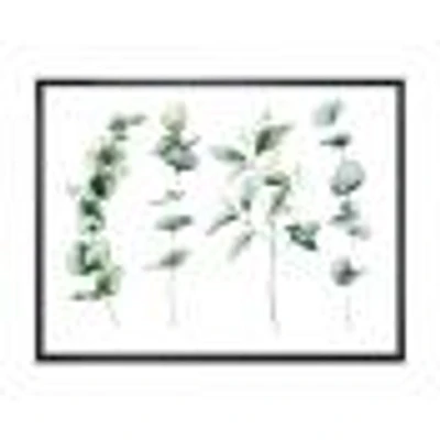 Green Eucalyptus Branches I  Canvas Wall Art Print