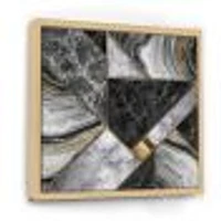 Marble Granite Agate with Touches of Gold  Canvas Wall Art Print