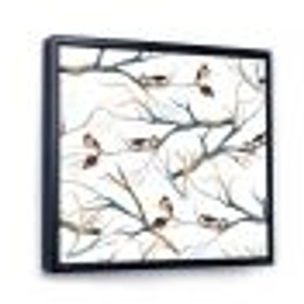 Little Birds on The Tree Branches I  Wall Art