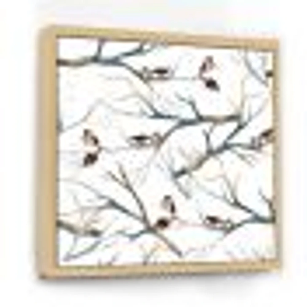 Little Birds on The Tree Branches I  Wall Art