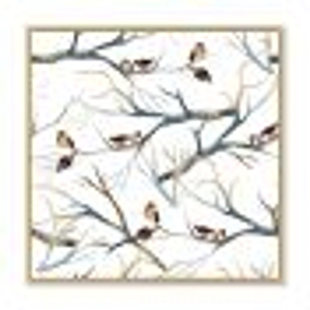 Little Birds on The Tree Branches I  Wall Art