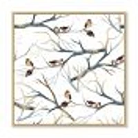 Toile imprimée « Little Birds on The Tree Branches I »