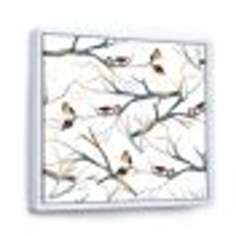 Little Birds on The Tree Branches I  Wall Art