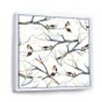 Little Birds on The Tree Branches I  Wall Art