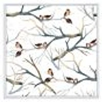 Toile imprimée « Little Birds on The Tree Branches I »