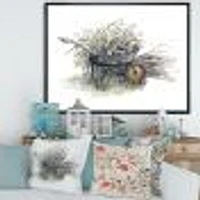 Old Garden Trolley Full of Cut Branches Canvas Wall Art Print