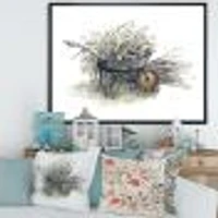 Old Garden Trolley Full of Cut Branches Canvas Wall Art Print