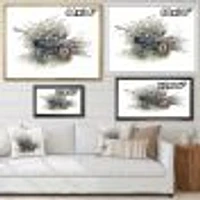 Old Garden Trolley Full of Cut Branches Canvas Wall Art Print