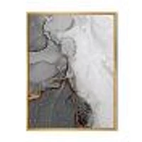 Delicate and Grey Drops  Canvas Wall Art Print