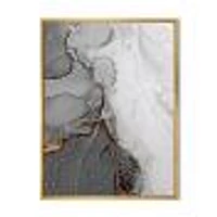 Delicate and Grey Drops  Canvas Wall Art Print