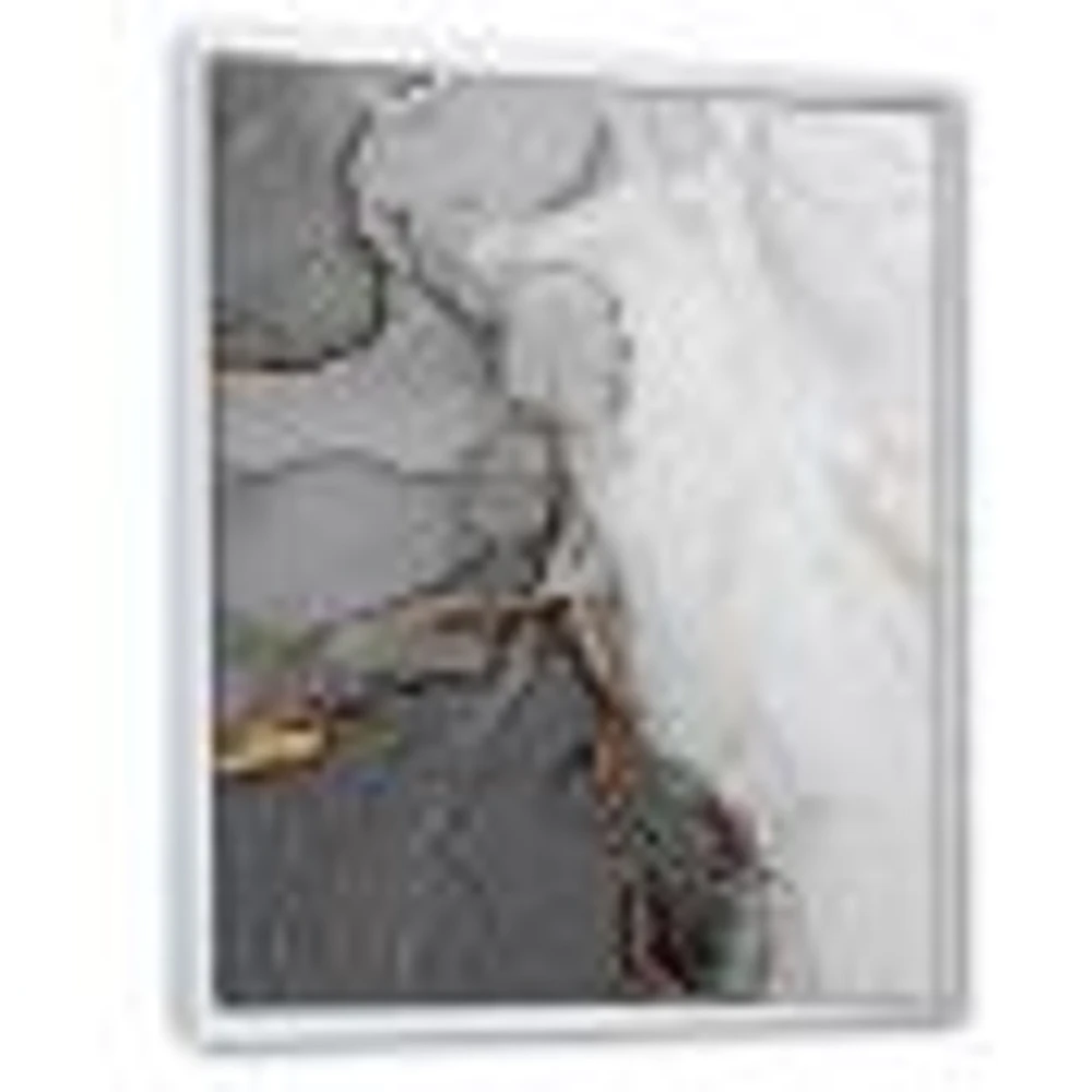 Delicate and Grey Drops  Canvas Wall Art Print