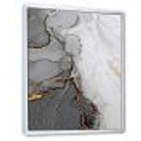 Delicate and Grey Drops  Canvas Wall Art Print