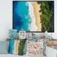 Sea and Beach Turquoise Water Canvas Wall Art Print