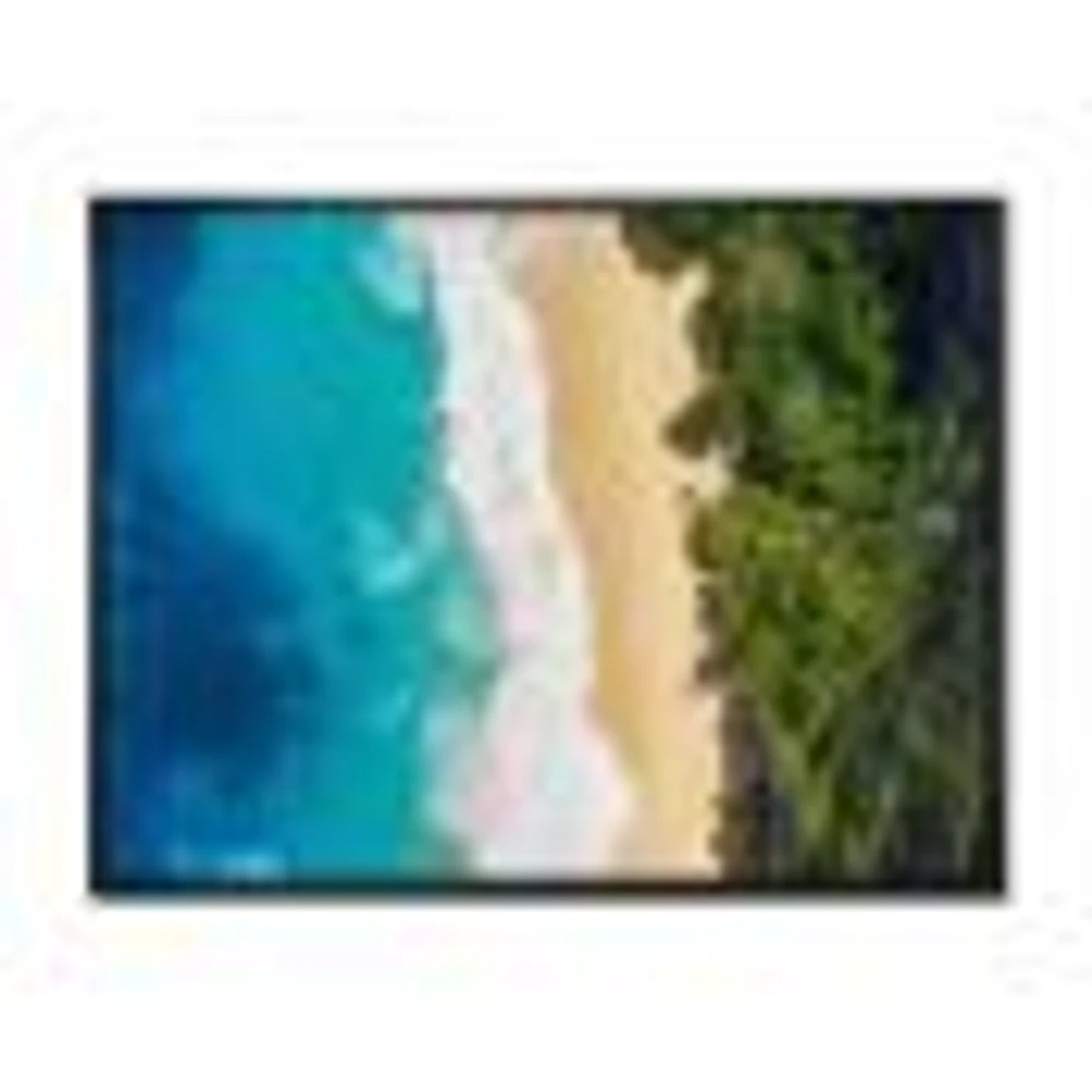 Sea and Beach Turquoise Water Canvas Wall Art Print