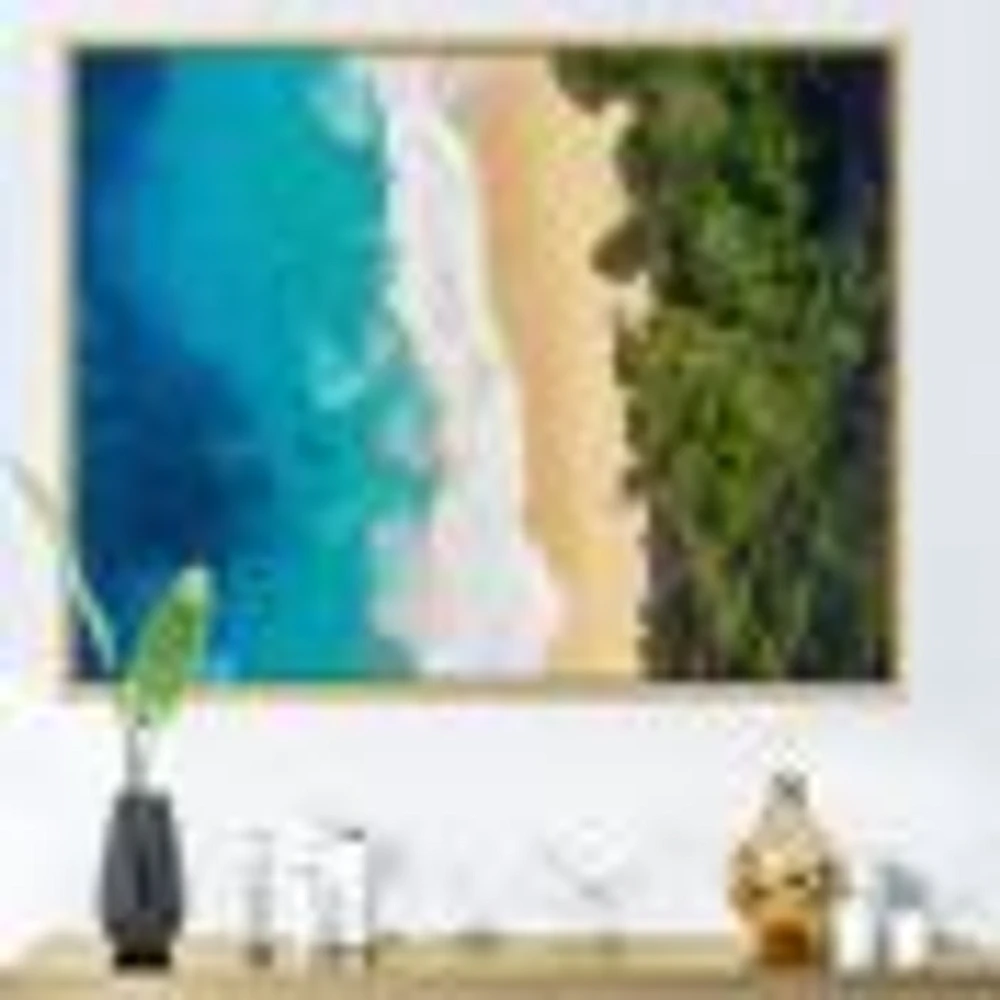 Sea and Beach Turquoise Water Canvas Wall Art Print