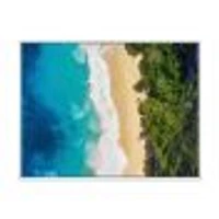 Sea and Beach Turquoise Water Canvas Wall Art Print