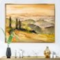 Toile imprimée « Landscape with Vineyards »