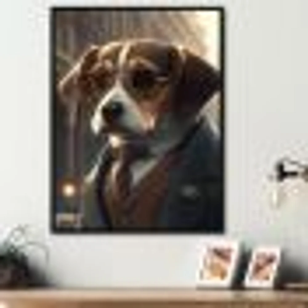 Mafia Beagle I Wall Art