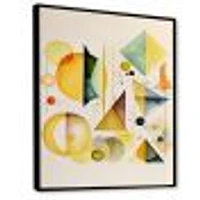 Yellow Multi Shape Abstract I Wall Art