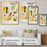 Yellow Multi Shape Abstract I Wall Art