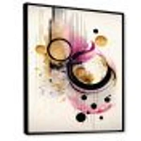 Pink Watercolor Abstract Wall Art