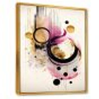 Pink Watercolor Abstract Wall Art