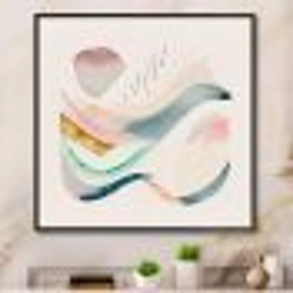 Multi-Color Pastel Waves Wall Art