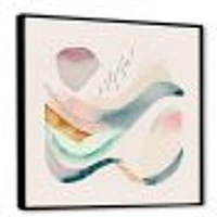 Multi-Color Pastel Waves Wall Art