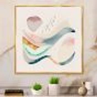 Multi-Color Pastel Waves Wall Art