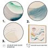 Multi-Color Pastel Waves Wall Art