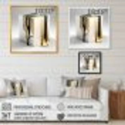 Black And Gold Cubic Expression I Wall Art
