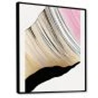 Minimalism Pink And Gold Cubic Fusion I Wall Art