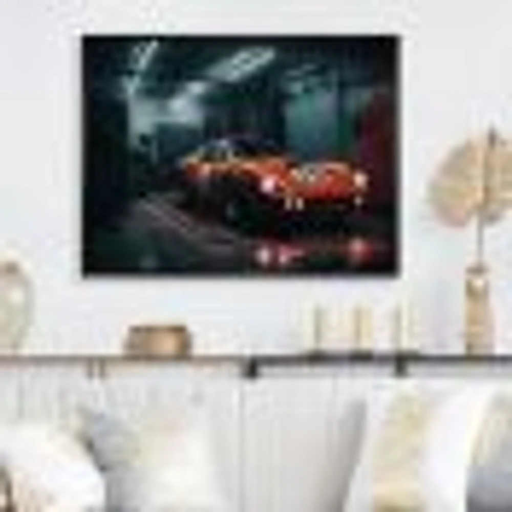 Orange Exotic Car Photography Wall Art