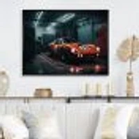 Orange Exotic Car Photography Wall Art