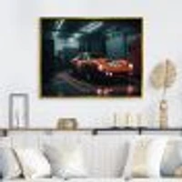 Orange Exotic Car Photography Wall Art