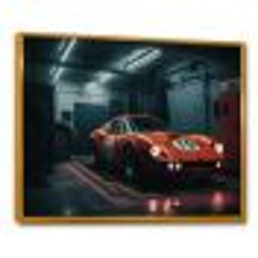 Orange Exotic Car Photography Wall Art