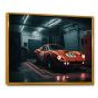 Orange Exotic Car Photography Wall Art