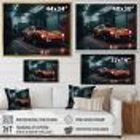 Orange Exotic Car Photography Wall Art