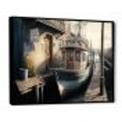 Rustic Port With A Fishing Boat IV Wall Art