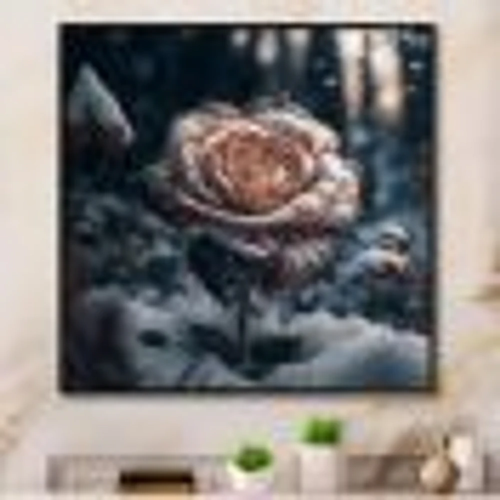 A Blooming Rose Flower Forest Wall Art