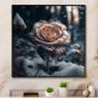 A Blooming Rose Flower Forest Wall Art