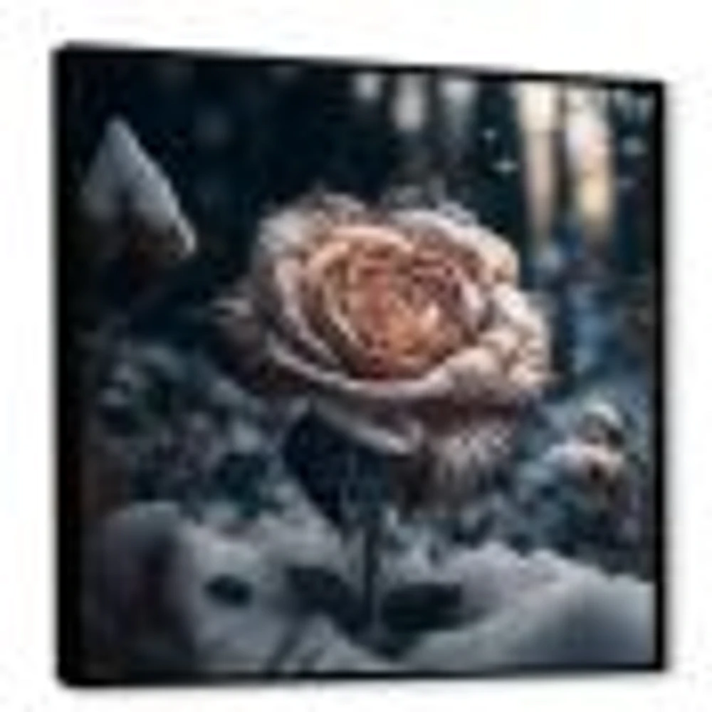 A Blooming Rose Flower Forest Wall Art