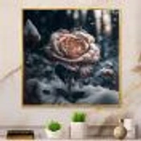 A Blooming Rose Flower Forest Wall Art