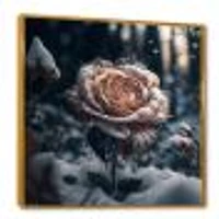 A Blooming Rose Flower Forest Wall Art