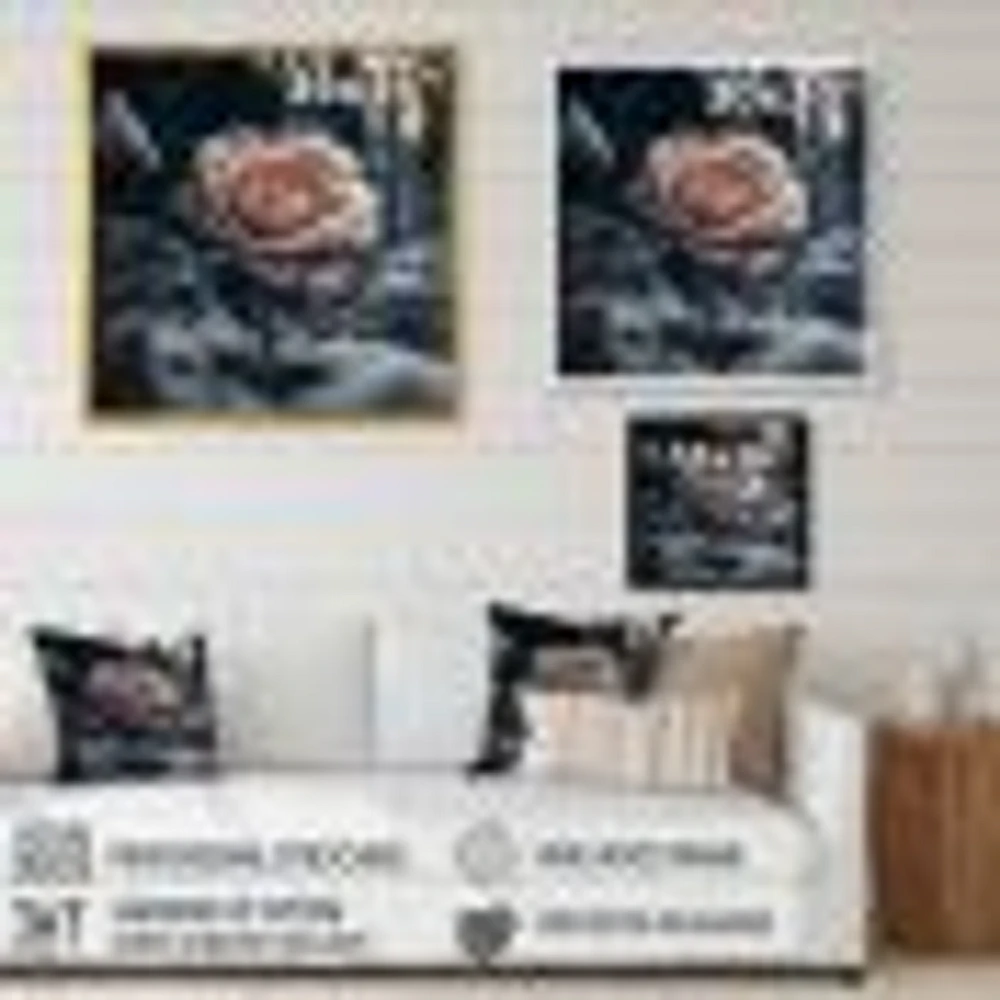 A Blooming Rose Flower Forest Wall Art